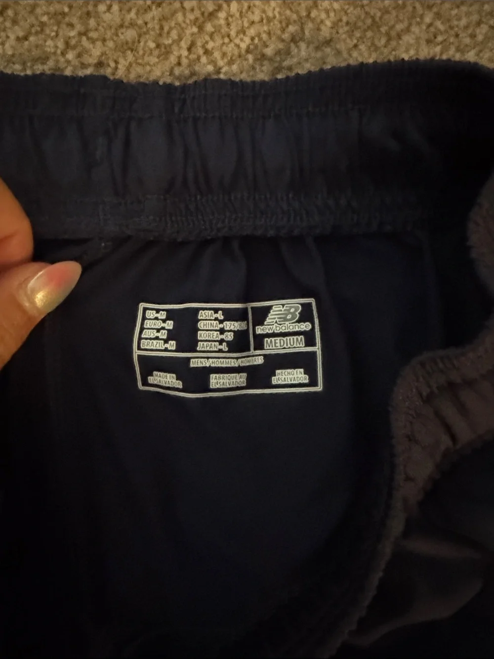 New Balance Navy USA LAX Development Athletic Shorts